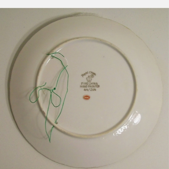 Royal Crown Fine China Hand Painted Plate - Picture 2 of 4